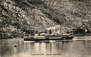 1908 Lloyd-Dampfer 'Baron Gautsch' Photographie von Franz Laforest / steamship