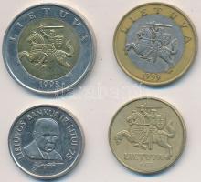 Litvánia 1997. 50c + 1L + 1998. 2L + 5L T:2
Lithuania 1997. 50 Centu + 1 Litas + 1998. 2 Litai + 5 L...
