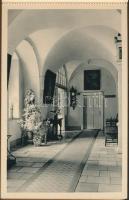 cca 1930-1940 Az Angolkisasszonyok "Sancta Maria" Nevelőintézete, leporelló 18 db képpel, ...