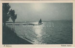 Balaton, ezüstös habok