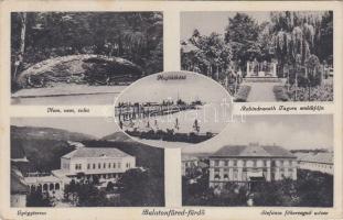 Balatonfüred-fürdő, Nem nem soha irredenta emlék, Rabindranath Tagore emlékfája, hajó kikötő, gyógyterem, Stefánia főhercegnő udvar (EK)