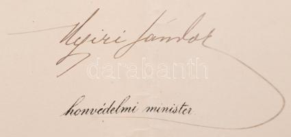 1904 Bp., Ő császári apostoli királyi felsége nevében díszes kiadott díszes hadnagyi kinevezés Nyiri...