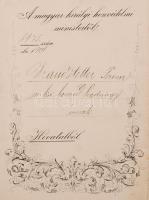 1904 Bp., Ő császári apostoli királyi felsége nevében díszes kiadott díszes hadnagyi kinevezés Nyiri...