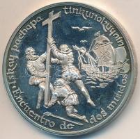 Lapis András (1942-) / Szabó Géza (1939-) 1992. "Két világ találkozása" Ag dísztokban szám...