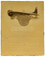 ~1980. "GUIDE" idegenvezetői aranyozott, zománcozott fém jelvény (28,5x23mm) T:2