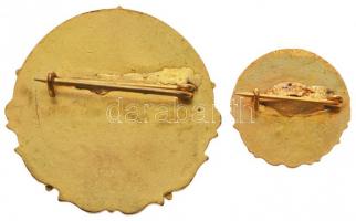 ~1960. "Nehézipar Kiváló Dolgozója" zománcozott, aranyozott fém kitüntetés miniatűrrel, ad...