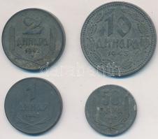 Szerbia / Német megszállás 1942. 50p Zn + 1D Zn + 2D Zn + 1943. 10D Zn T:2- Serbia / German occupation 1942. 50 Para Zn + 1 Dinar Zn + 2 Dinara Zn + 1943. 10 Dinara Zn C:VF