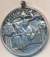1915. "Győztesnek" ezüstözött Br díjérem, hátlapon gravírozással. Szign.: CSILLAG T. (30mm...