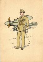 Horthy repülőstiszt / Royal Hungarian Air Force officer