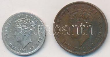 Kanada / Új-Fundland 1941. 1c Br + 1943. 5c Ag "VI. György" T:2,2- ph.
Canada / Newfoundla...