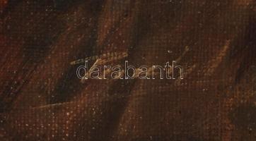 Pándy Lajos (1895-1957): Fátyolszövők. Olaj, farost, jelzett, antik keretben, 36×44 cm