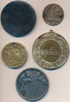 5db klf díjérem, emlékérem, replika, közte 1936. Berán Lajos (1882-1943) 1936. "I. - Úszóversen...