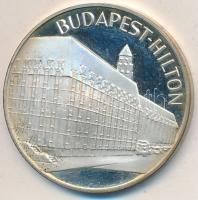 DN Budapest Hilton ezüstözött fém emlékérem (32mm) T:2 (PP)