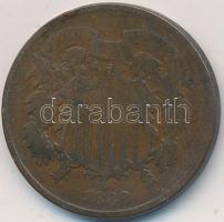 Amerikai Egyesült Államok 1868. 2c Cu-Sn-Zn T:3
USA 1868. 2 Cents Cu-Sn-Zn C:F