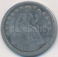 Amerikai Egyesült Államok 1842. 1D Ag "Seated Liberty" T:3
USA 1842. 1 Dime Ag "Seate...