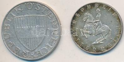 Ausztria 1958. 10Sch Ag + 1961. 5Sch Ag T:2,2-
Austria 1958. 10 Schilling Ag + 1961. 5 Schilling Ag ...