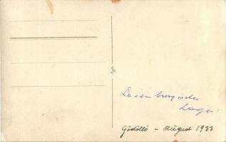 1933 Gödöllő, cserkész találkozó, csoport kép, photo (EK)