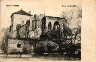 Tata-Tóváros, Régi várkastély; Lindenberg Adolf kiadása (ázott / wet damage)