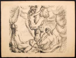 Derkovits Gyula (1894-1934): Pandamonium. 1920. hiányos mappa, 11 lap, litográfia 300/190, papír, je...