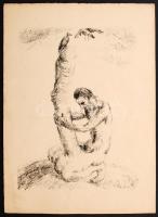 Derkovits Gyula (1894-1934): Pandamonium. 1920. hiányos mappa, 11 lap, litográfia 300/190, papír, je...