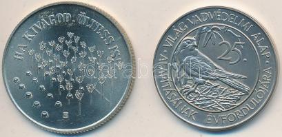 1984. 100Ft "FAO" + 1988. 50Ft "Világ Vadvédelmi Alap II." T:1,1-