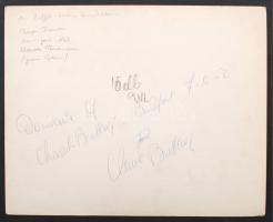 1962 Claude Brasseur(1936-) francia színész Roger Dumas és Marie-José Nat társaságában Az Eiffel-tor...