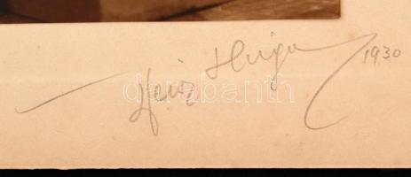 1930 Weisz Hugó(Budapest): Játékautóban, hidegpecséttel, matricával jelzett, kartonra kasírozott fot...