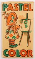 Pastel Color régi színes ceruzák, 12db-os, kissé hibás eredeti dobozban