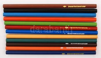 Pastel Color régi színes ceruzák, 12db-os, kissé hibás eredeti dobozban