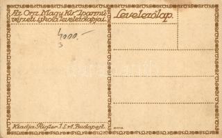 'Az Iparművészeti Iskola levelezőlapjai' Ungarische Werkstätte no. 2019. kiadja Rigler Rt....