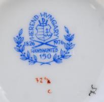 Herendi Fleurs des Indes mintás 4 személyes teáskészlet, kézzel festett, jelzett, hibátlan/ Herend (...