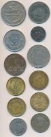 12db vegyes fémpénz arab országokból T:vegyes 12pcs of mixed coins from Arabian countries C:mixed