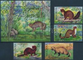 Vörös könyv; Állat sor + blokk, Red Book; animal set + block