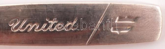 UNITED AIRLINES ezüstözött kanál és villa International Silver Co.), 2+2db / UNITED AIRLINES SPOON a...