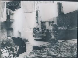1945 Budapest romokban, dr. Kunszt János (1892 -1960) korabeli felvételeiről készült későbbi nagyítá...