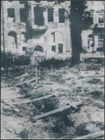 1945 Budapest romokban, dr. Kunszt János (1892 -1960) korabeli felvételeiről készült későbbi nagyítá...