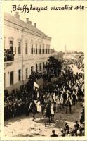 1940 Bánffyhunyad, bevonulás / entry of the Hungarian troops 'Bánffyhunyad visszatért' So. Stpl