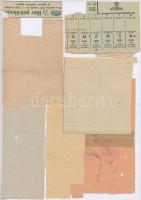 6db klf magyar élelmiszerjegy, közte kenyér-, cukor-, tejjegy + Német 3. Birodalom 1944. Tojásjegy T...