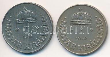 1926. 50f Cu-Ni + 1940. 50f Cu-Ni T:2,2-