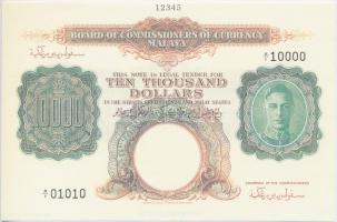 Malaya 1941. 10.000$ replika T:I Malaya 1941. 10.000 Dollars replica C:UNC