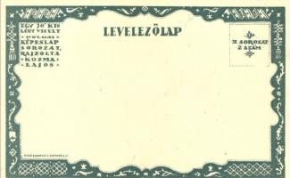 Születésnap 'Egy jó kislány viselt dolgai' II. sorozat 2. szám / Hungarian art postcard s:...