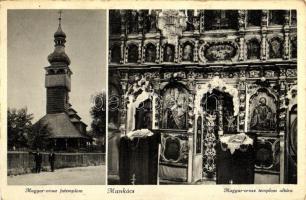 Munkács, Magyar-orosz fatemplom, oltár, belső / Hungarian-Russian wooden church, altar, interior