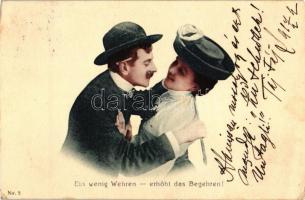 Ein Wenig Wehren - ehört Begehren! / Humorous couple, cigarette (EK)