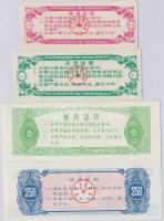 Kína 1990-1991. 4db klf rizsjegy T:I
China 1990-1991. 4pcs of diff rice coupons C:UNC