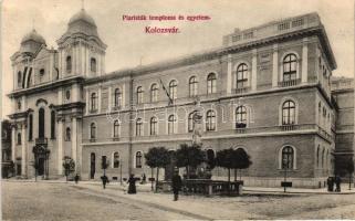 1906 Kolozsvár, Cluj; Piaristák temploma, egyetem; kiadja Lepage Lajos egyetemi könyvkereskedése / church, university