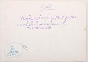 1944-1945 Tiszavölgyi József budapesti képriportja a háborús rombolásról, 13 db – többsége...