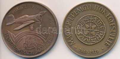 Csúcs Viktória (1934-) 1979. "MÉE - Szent István dénár" Br emlékérem (42,5mm) + Bozó Gyula...