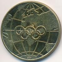NSZK 1972. "München Olimpia" jelzett aranyozott Ag emlékérem (16.7g/0.925/32mm) T:2 (PP) k...