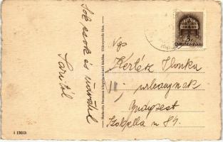 Jánosháza, Főtér, polgári iskola; Markovits Hermann kiadása