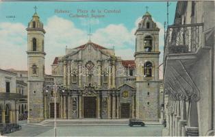 Havana, Cathedral square, automobile (fl)